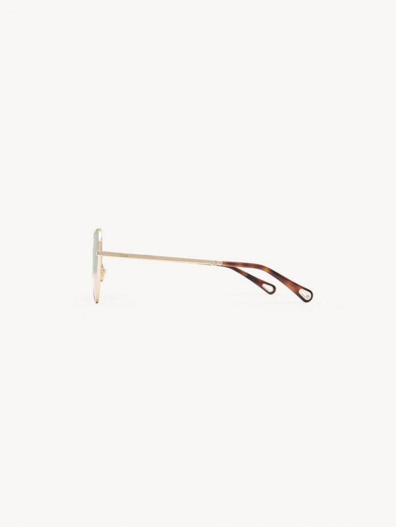Chloe Milane Zonnebril Groen Roze | CHE-SR14549