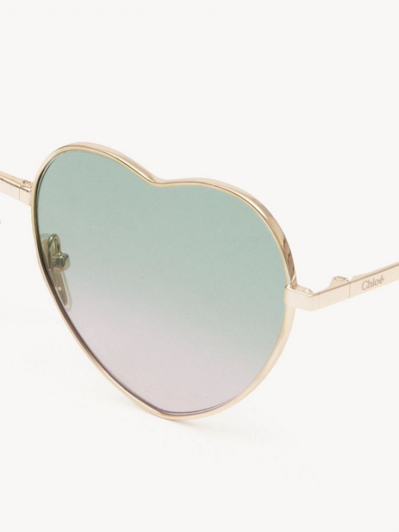 Chloe Milane Zonnebril Groen Roze | CHE-SR14549