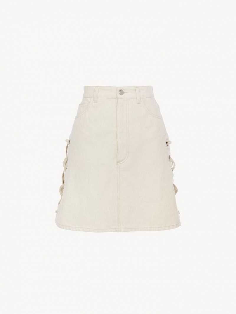 Chloe Mini Rokken Wit | CHE-SR14071