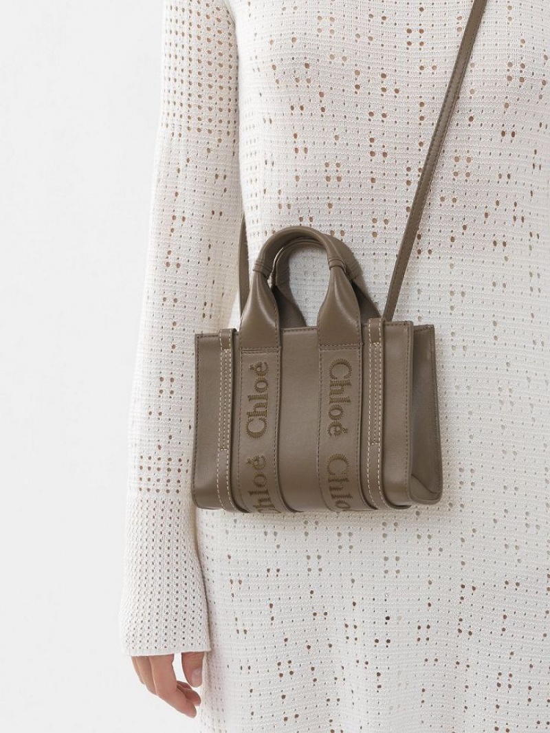 Chloe Mini Woody Crossbodytassen Groen | CHE-SR13521