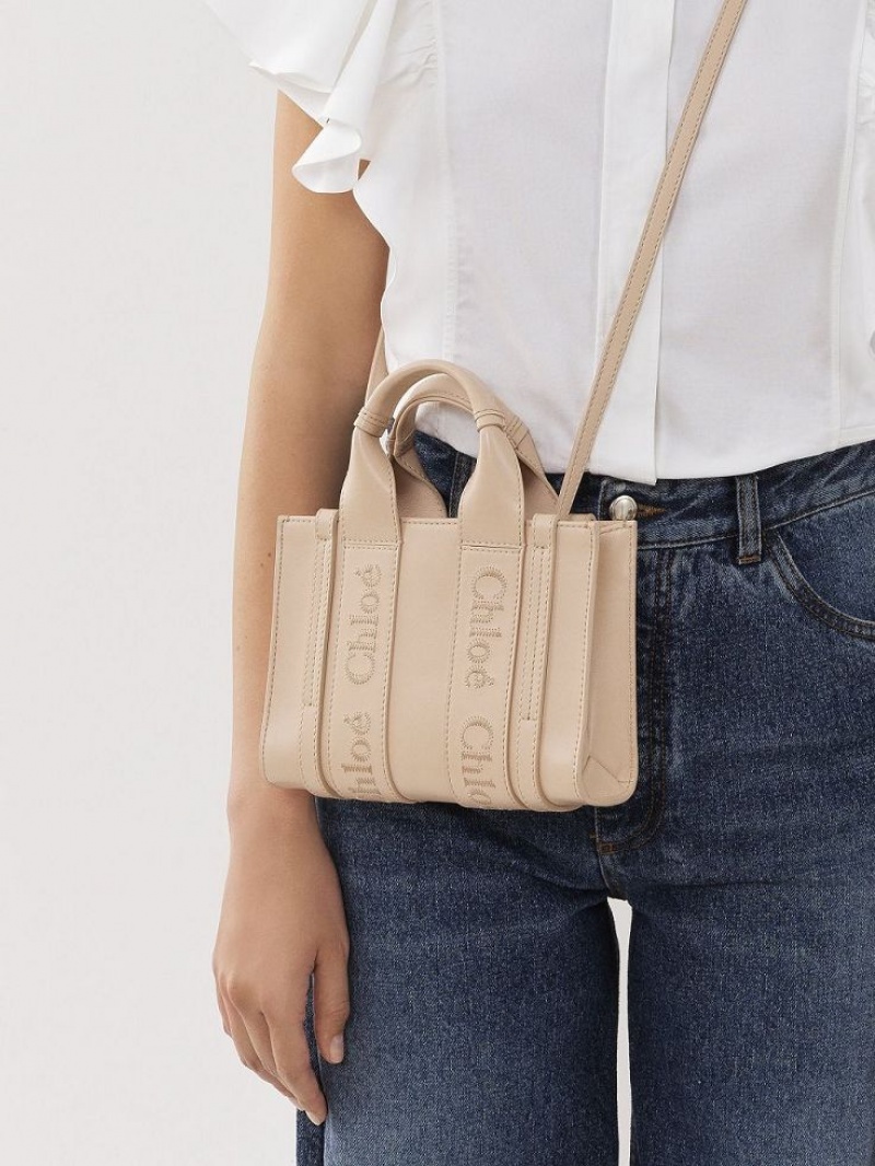 Chloe Mini Woody Crossbodytassen Roze | CHE-SR13562