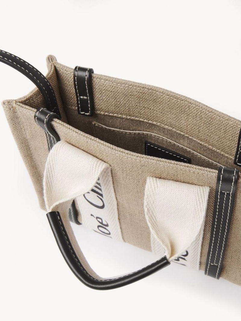 Chloe Mini Woody Crossbodytassen Wit Blauw | CHE-SR13511