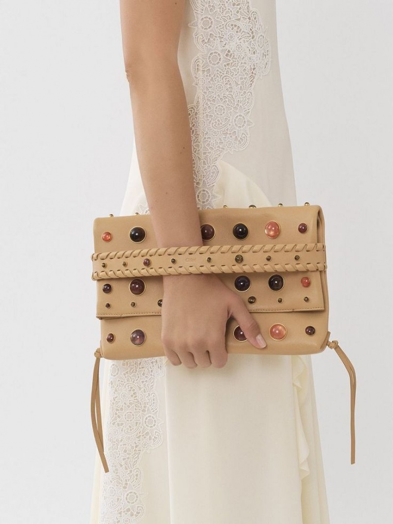 Chloe Mony Clutch Mini Tassen Bruin | CHE-SR13667