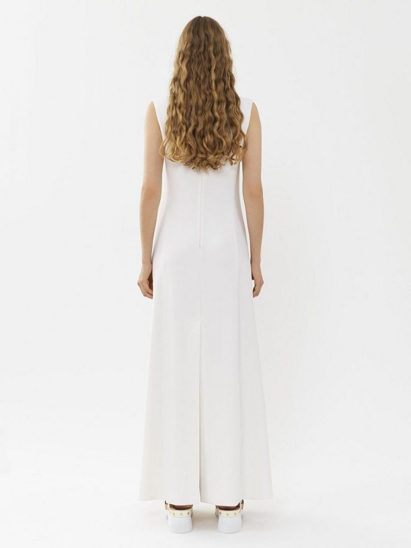 Chloe Mouwloos Jurk Wit | CHE-SR13845