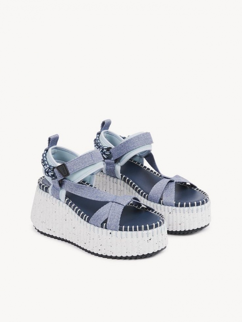 Chloe Nama Sandalen Blauw | CHE-SR14148