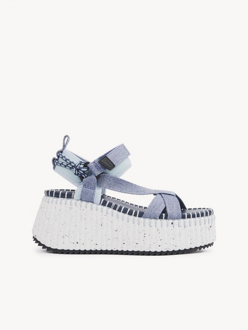 Chloe Nama Sandalen Blauw | CHE-SR14148