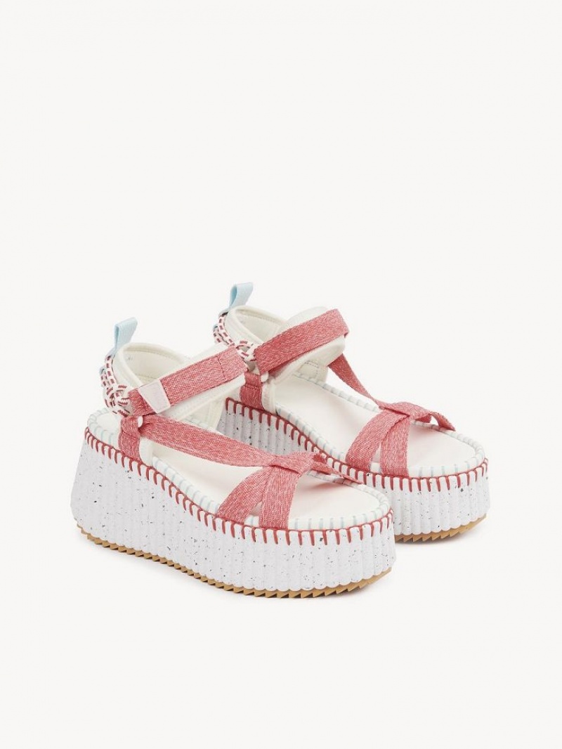 Chloe Nama Sandalen Koraal | CHE-SR14182