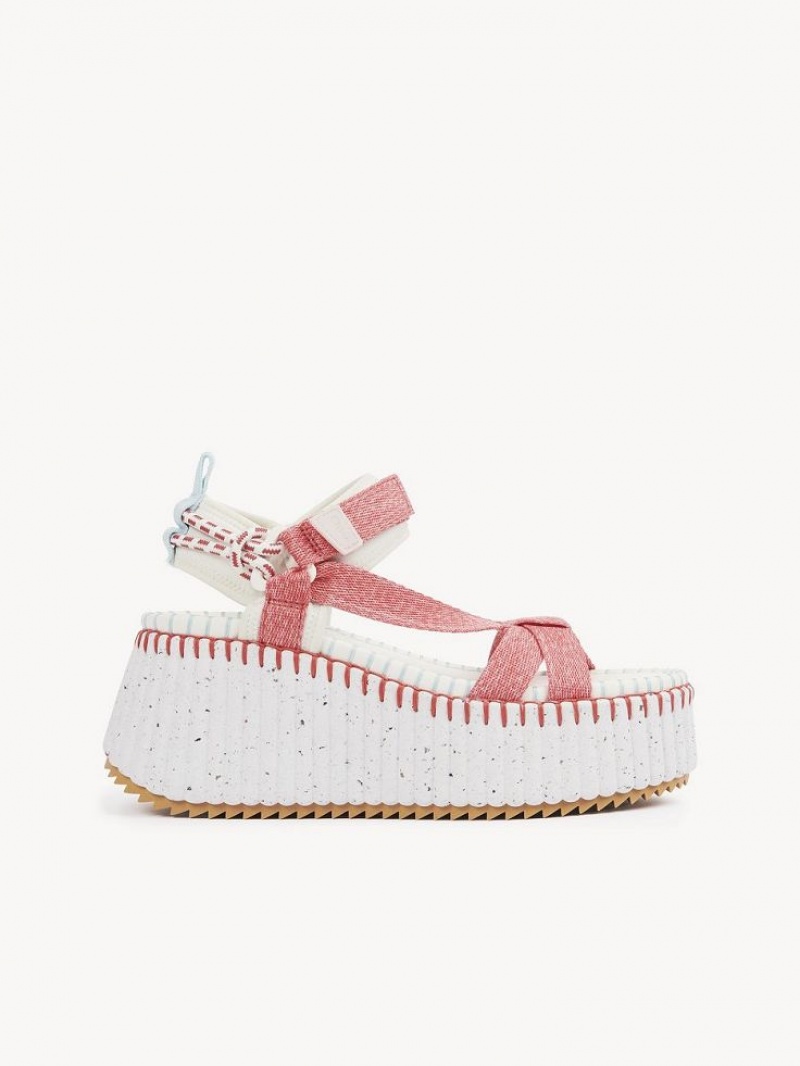 Chloe Nama Sandalen Koraal | CHE-SR14182
