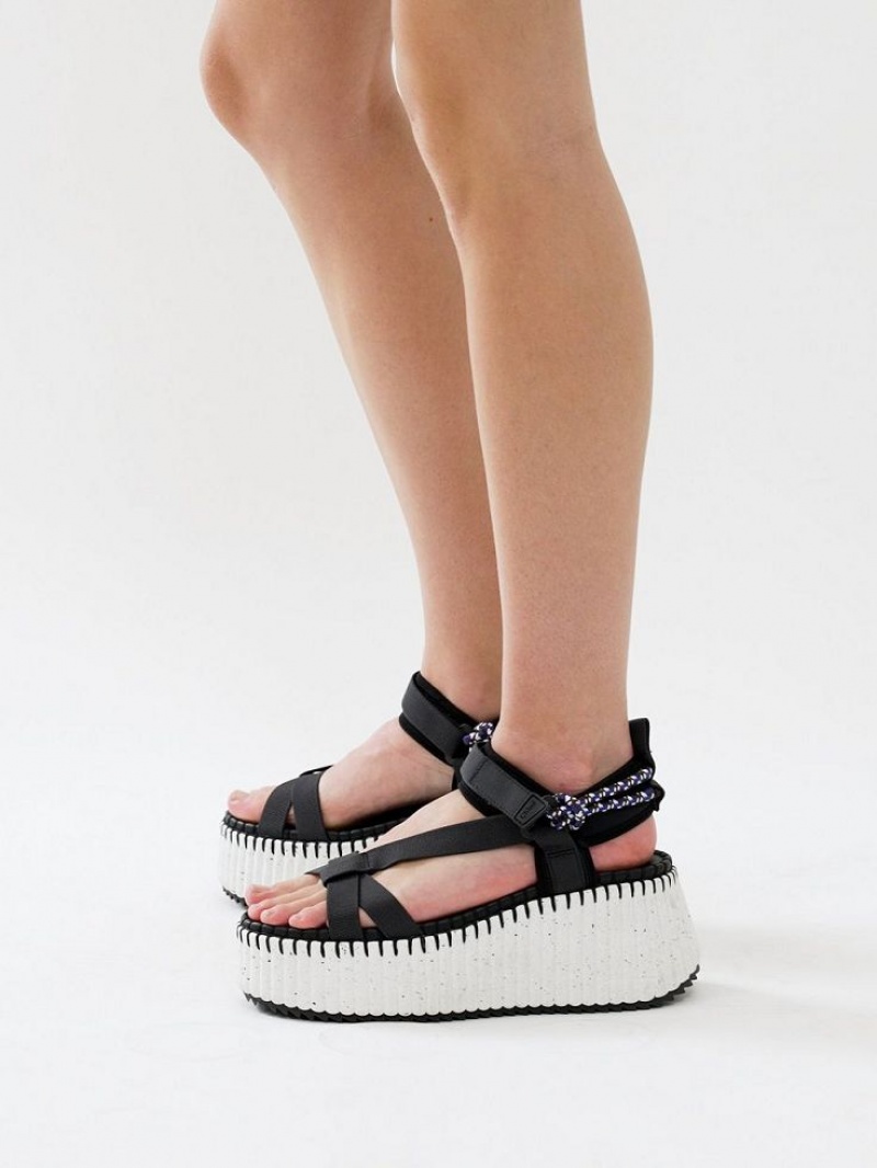 Chloe Nama Sandalen Zwart | CHE-SR14164