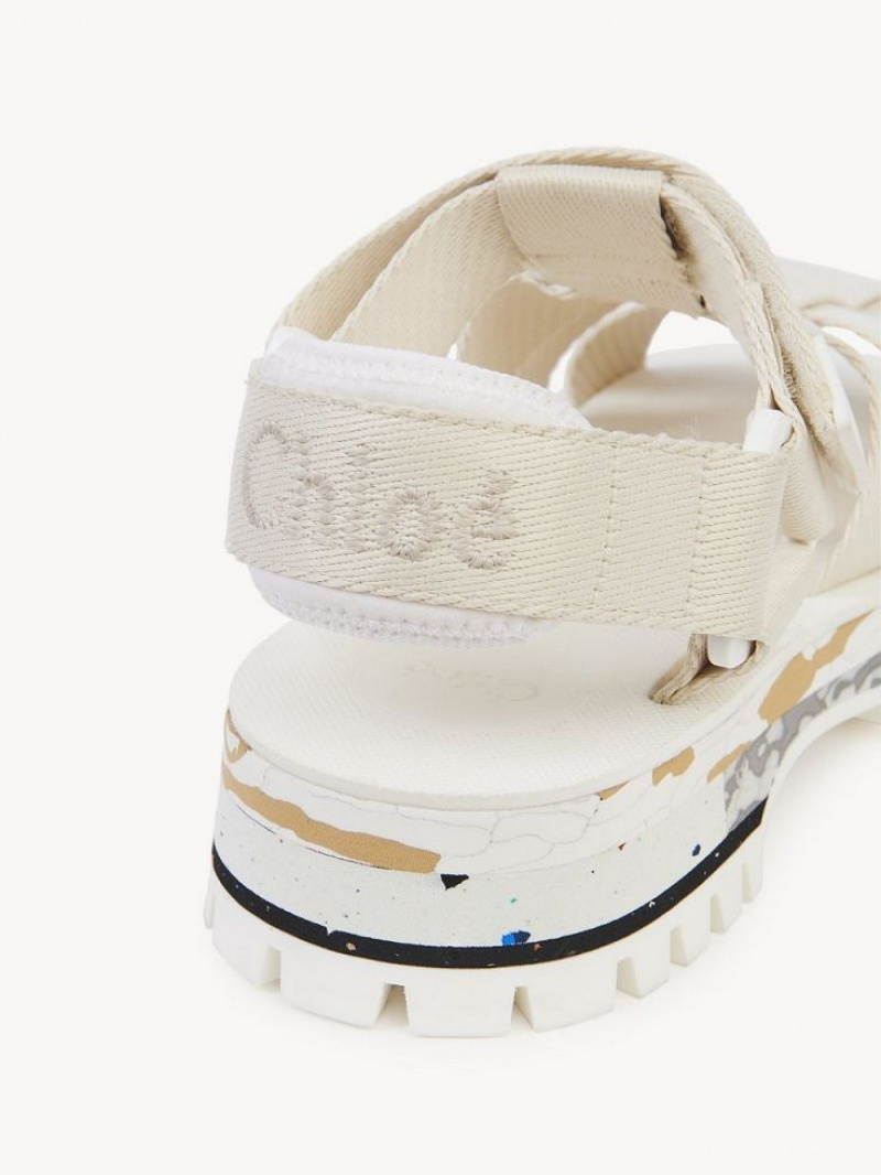Chloe Nikie Active Platte Sandalen Grijs | CHE-SR14178