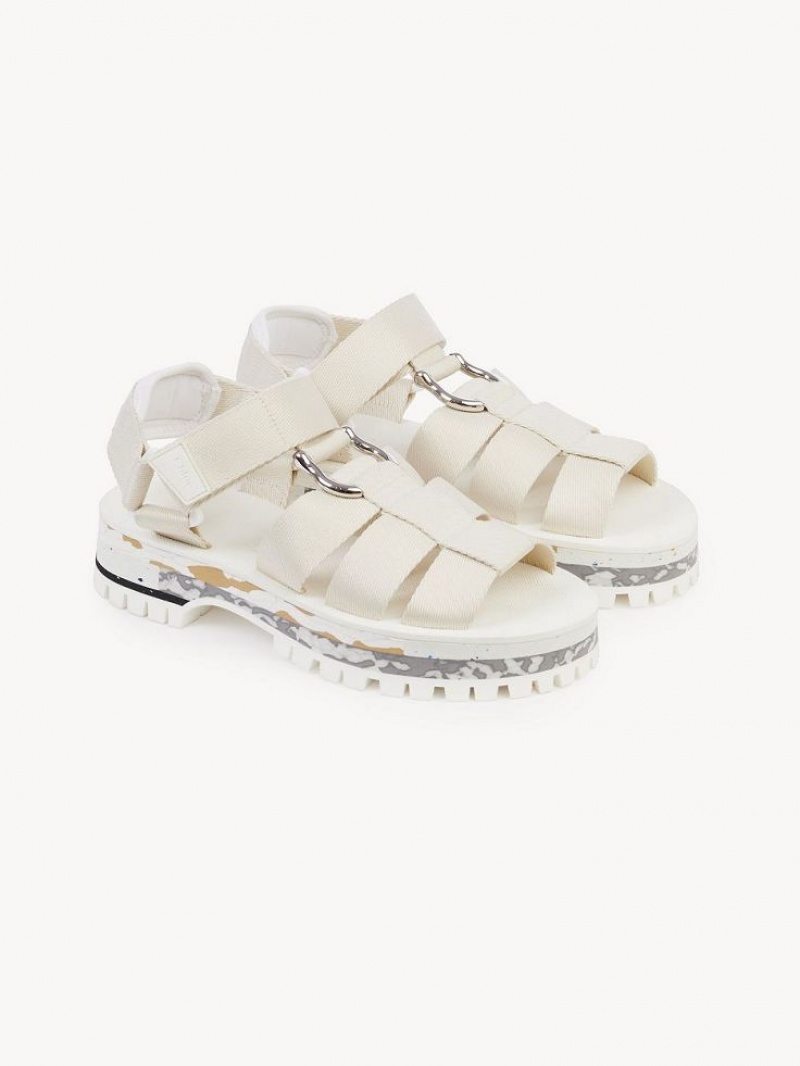 Chloe Nikie Active Platte Sandalen Grijs | CHE-SR14178