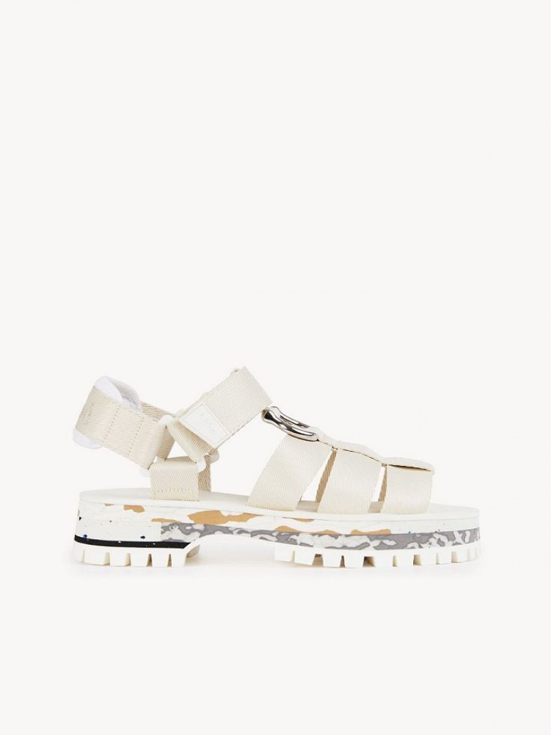 Chloe Nikie Active Platte Sandalen Grijs | CHE-SR14178