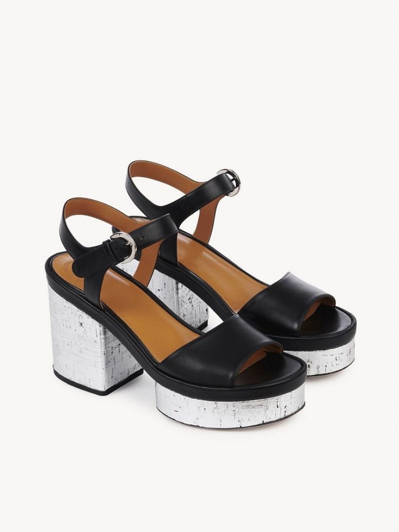 Chloe Odina High-heel Sandalen Zwart | CHE-SR14180