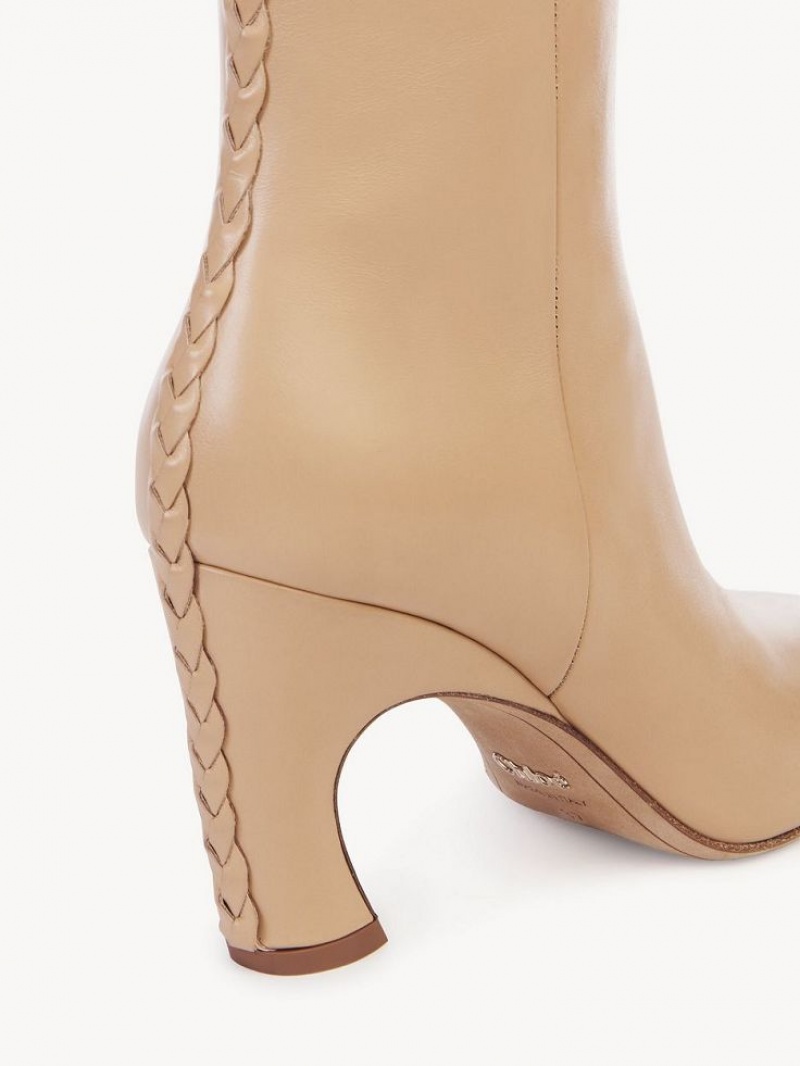 Chloe Oli Enkellaarzen Beige | CHE-SR14226