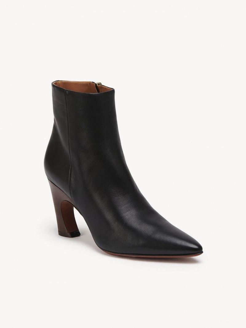 Chloe Oli Enkellaarzen Zwart | CHE-SR14223