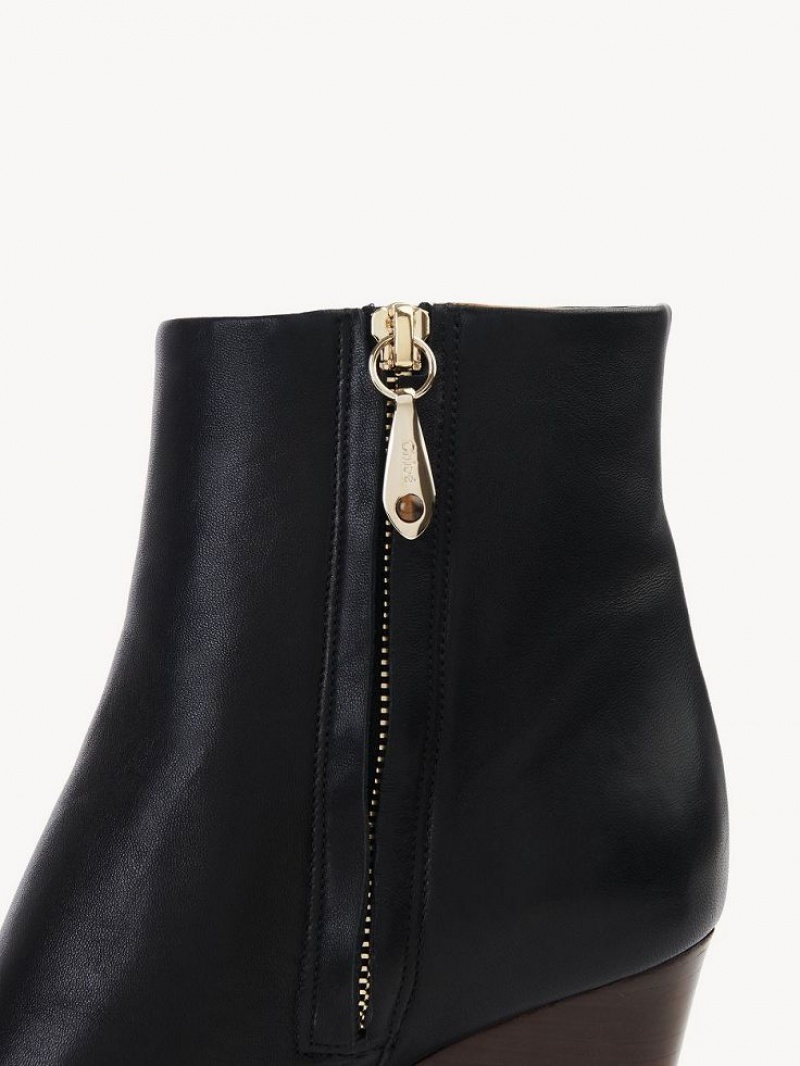 Chloe Oli Enkellaarzen Zwart | CHE-SR14223