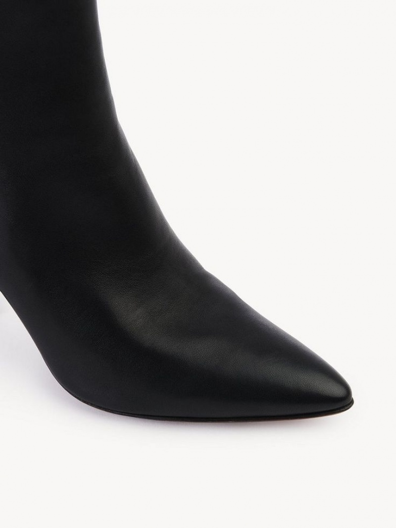 Chloe Oli Enkellaarzen Zwart | CHE-SR14223