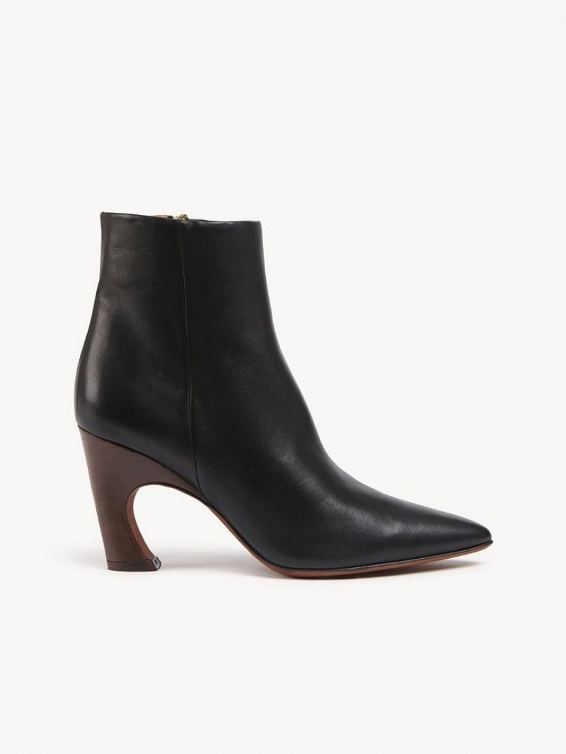 Chloe Oli Enkellaarzen Zwart | CHE-SR14223