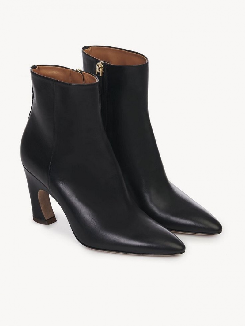Chloe Oli Enkellaarzen Zwart | CHE-SR14227