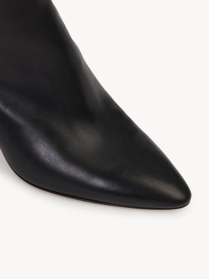 Chloe Oli Enkellaarzen Zwart | CHE-SR14227