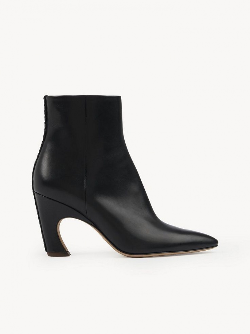 Chloe Oli Enkellaarzen Zwart | CHE-SR14227