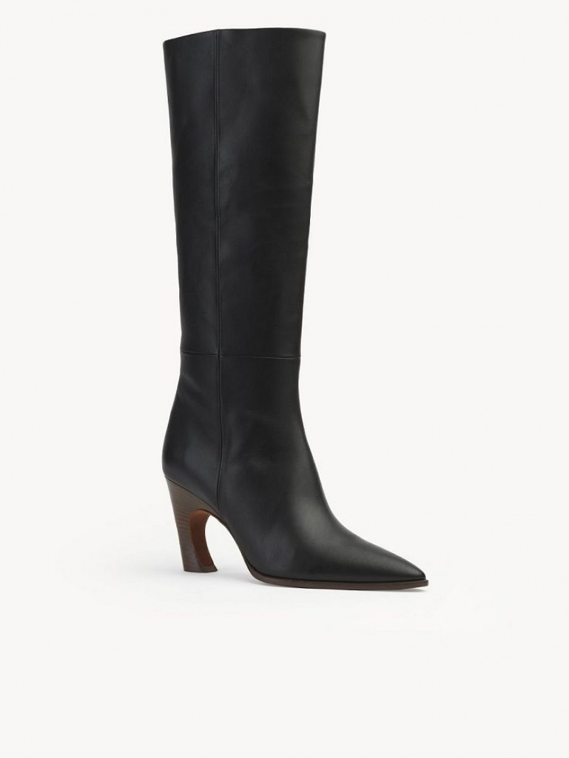 Chloe Oli Hoge Laarzen Zwart | CHE-SR14203