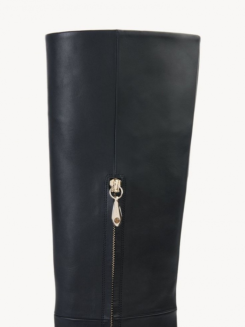 Chloe Oli Hoge Laarzen Zwart | CHE-SR14203