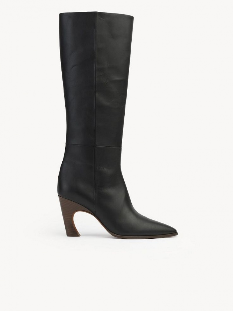 Chloe Oli Hoge Laarzen Zwart | CHE-SR14203