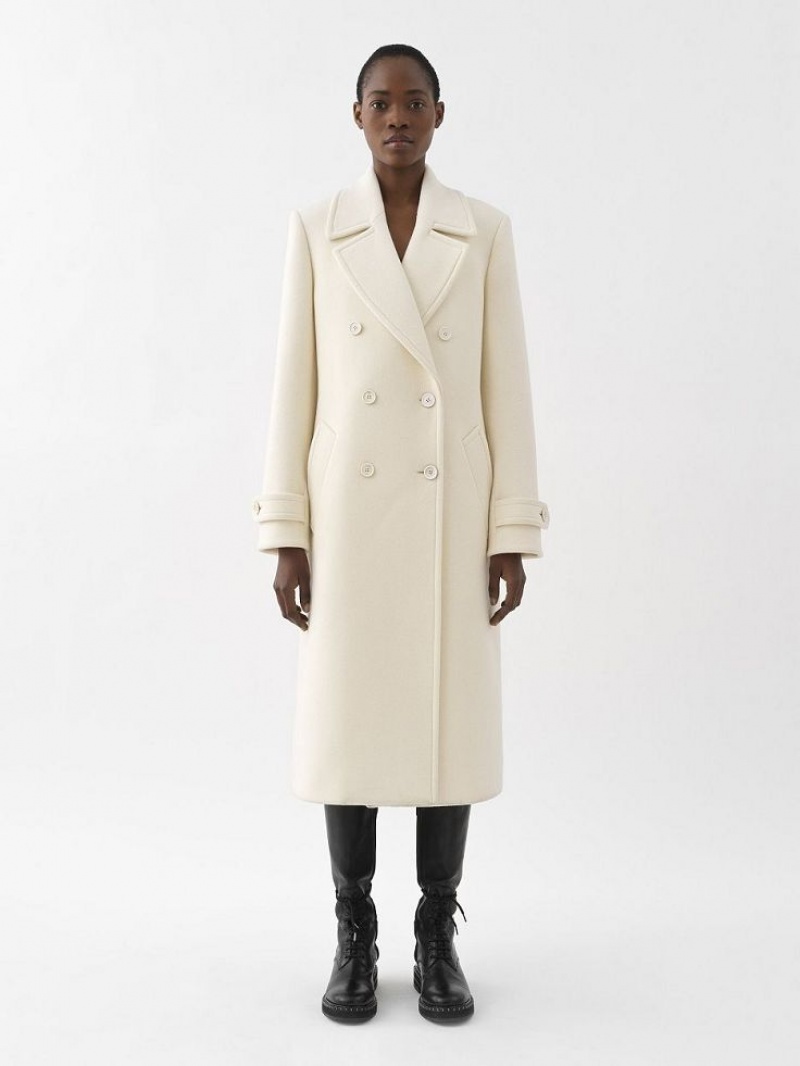 Chloe Overcoat Jassen Wit | CHE-SR13780