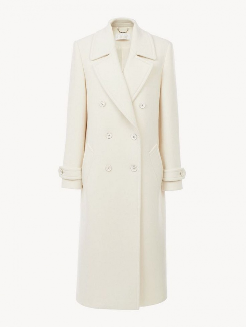 Chloe Overcoat Jassen Wit | CHE-SR13780