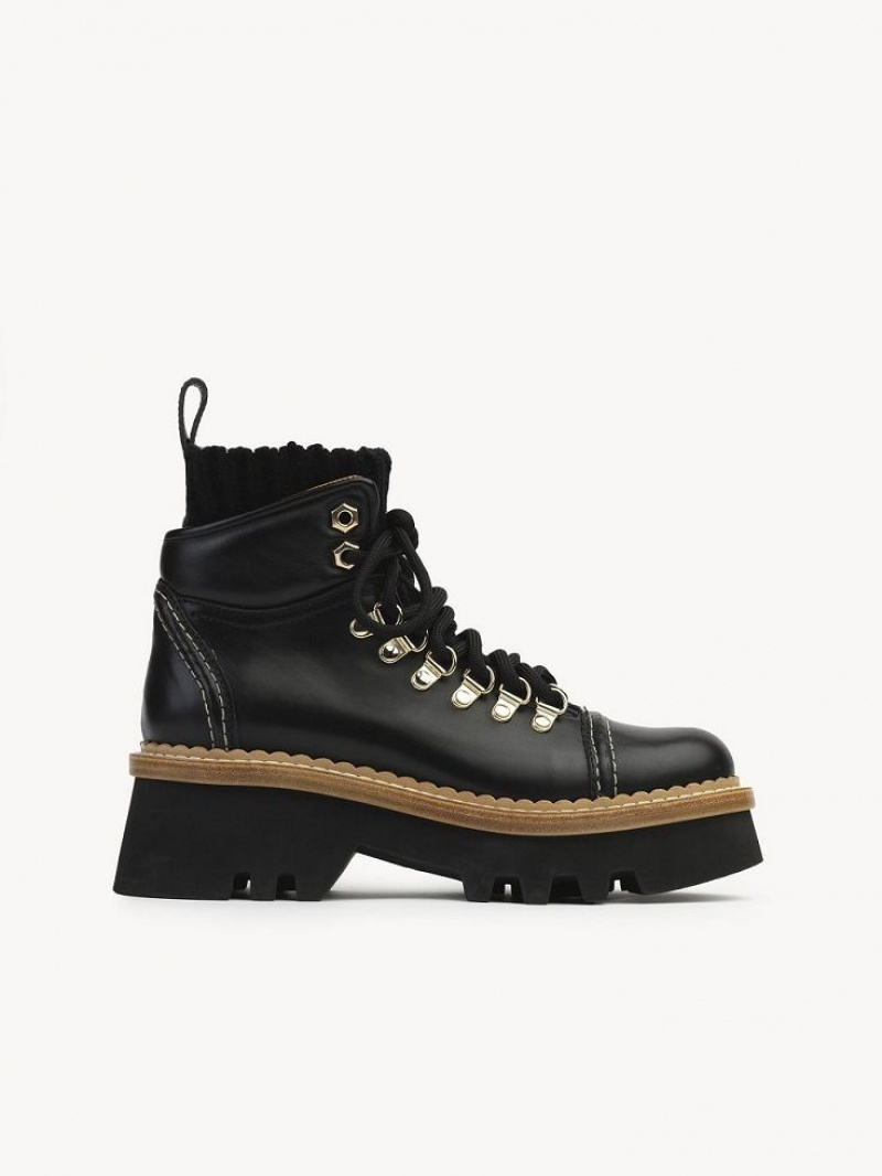 Chloe Owena Enkellaarzen Zwart | CHE-SR14229