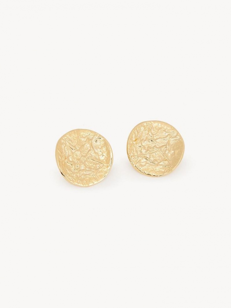 Chloe Penelope Coin Oorbellen Lichtgoud | CHE-SR14455