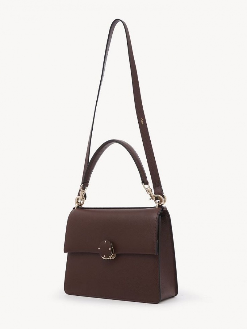Chloe Penelope Medium Top Handle Schoudertassen Chocola | CHE-SR13443