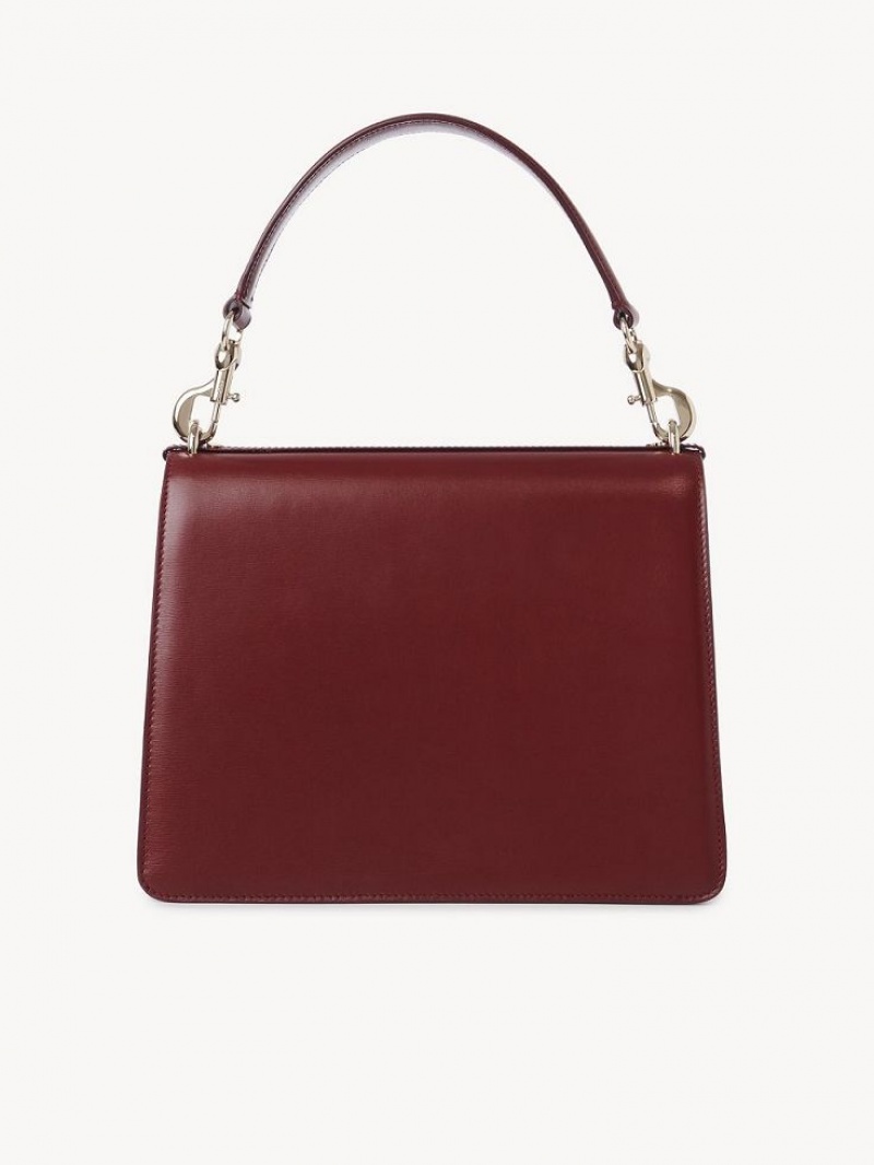 Chloe Penelope Medium Top Handle Schoudertassen Dieprood | CHE-SR13447