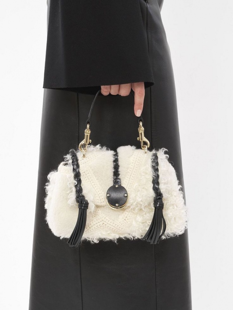 Chloe Penelope Soft Shoulder Mini Tassen Wit | CHE-SR13707
