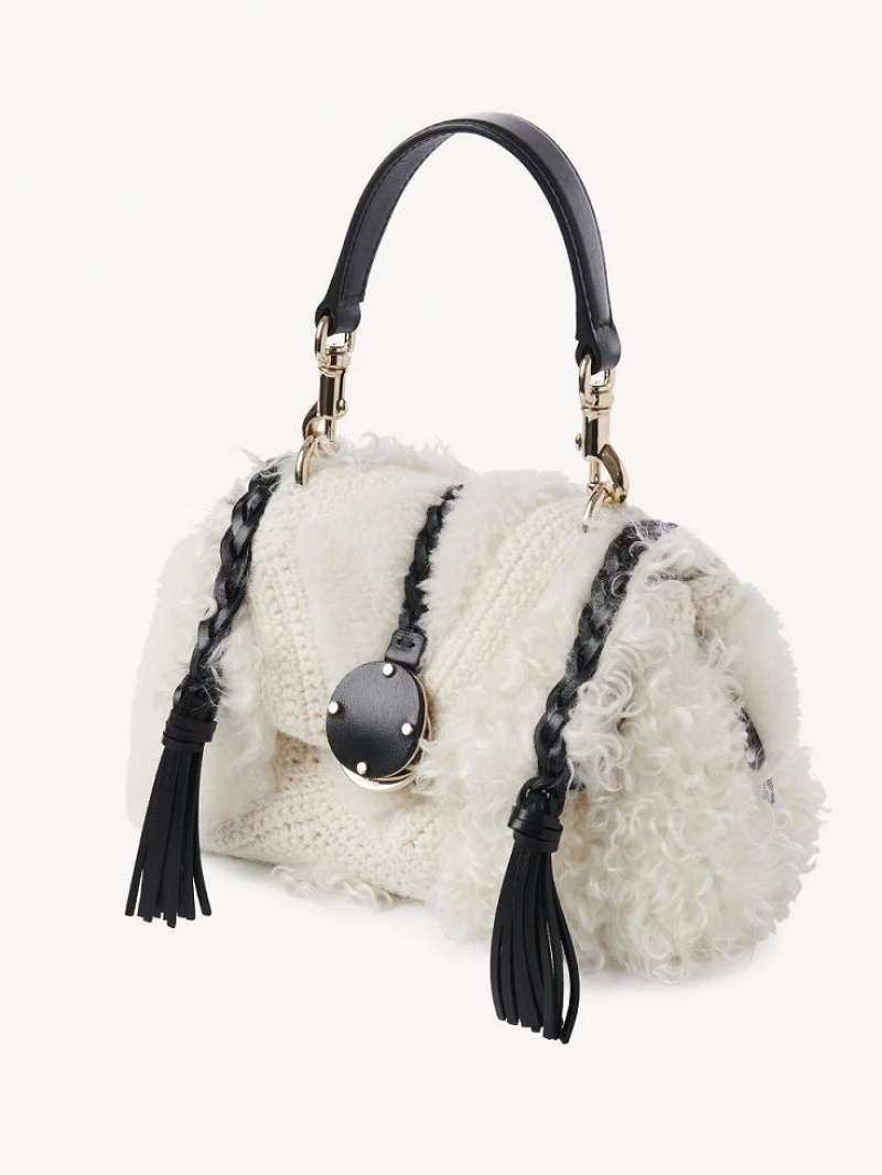 Chloe Penelope Soft Shoulder Mini Tassen Wit | CHE-SR13707