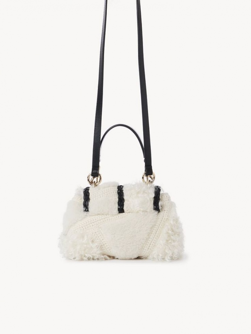 Chloe Penelope Soft Shoulder Mini Tassen Wit | CHE-SR13707