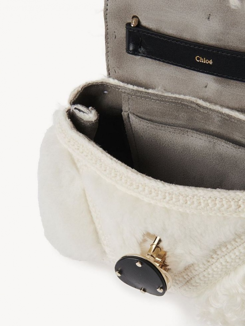 Chloe Penelope Soft Shoulder Mini Tassen Wit | CHE-SR13707