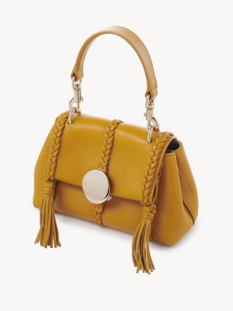 Chloe Penelope Soft Shoulder Mini Tassen Geel | CHE-SR13736