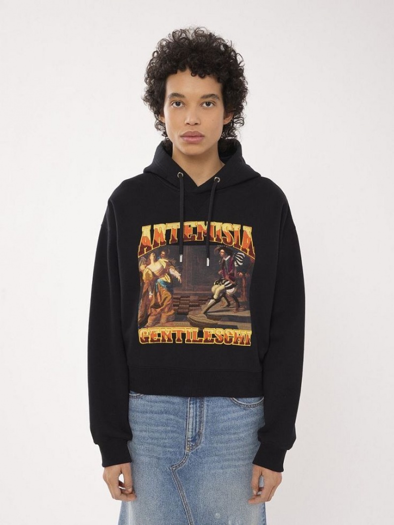 Chloe Printed Hoodie Truien Zwart | CHE-SR13907