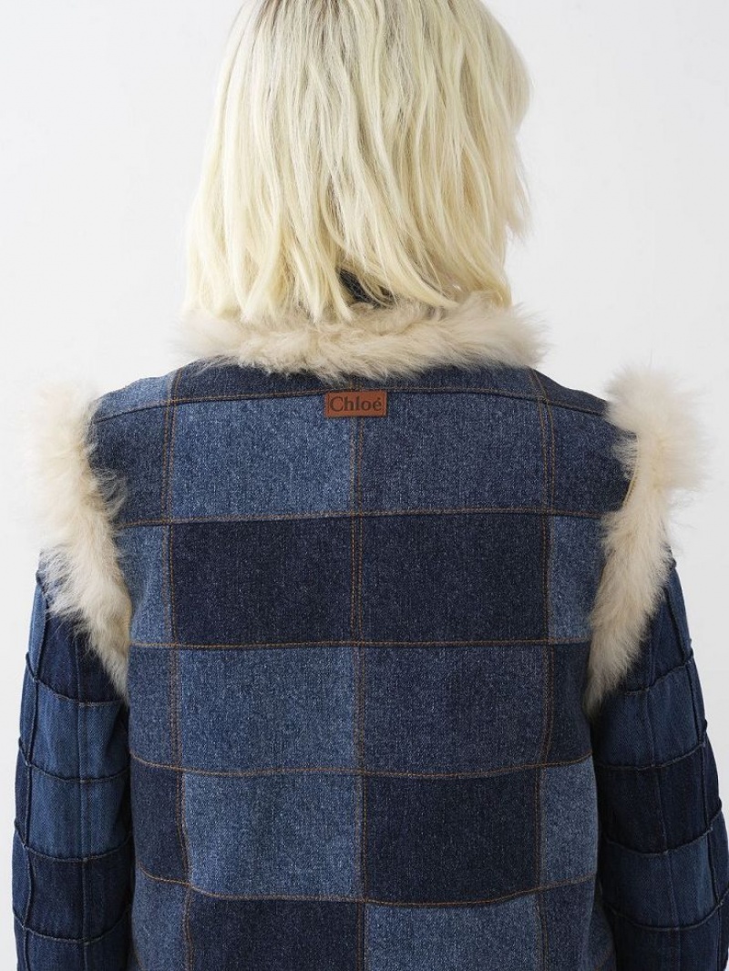 Chloe Reversible Gilet Jassen Blauw | CHE-SR13807