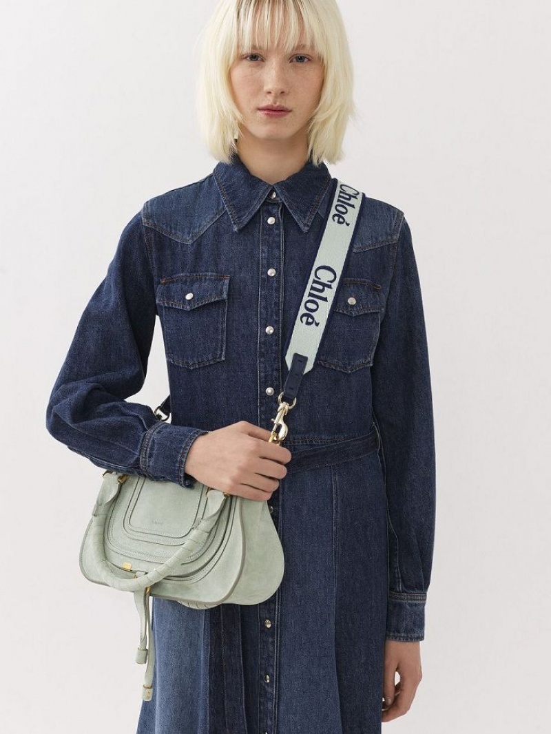 Chloe Riemen Strap Groen Blauw | CHE-SR13767