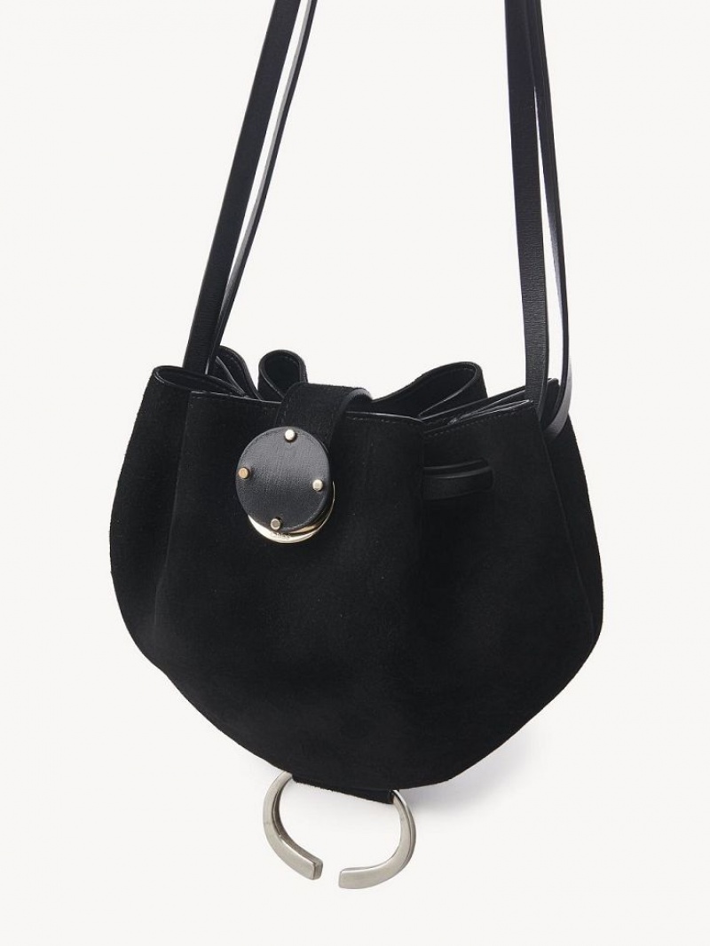 Chloe Round Clutch Zwart | CHE-SR13744