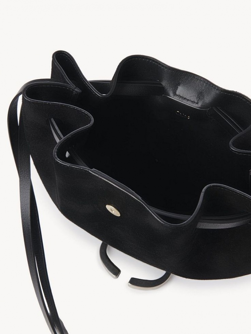 Chloe Round Clutch Zwart | CHE-SR13744