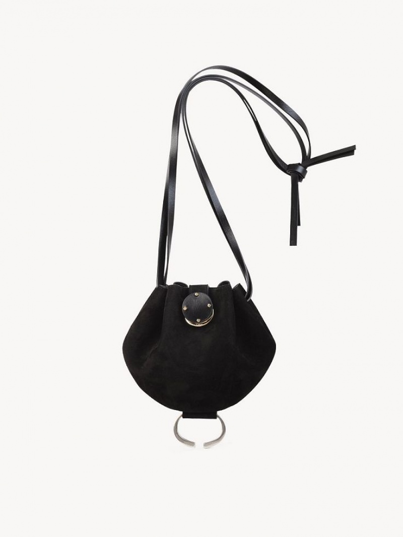 Chloe Round Clutch Zwart | CHE-SR13744