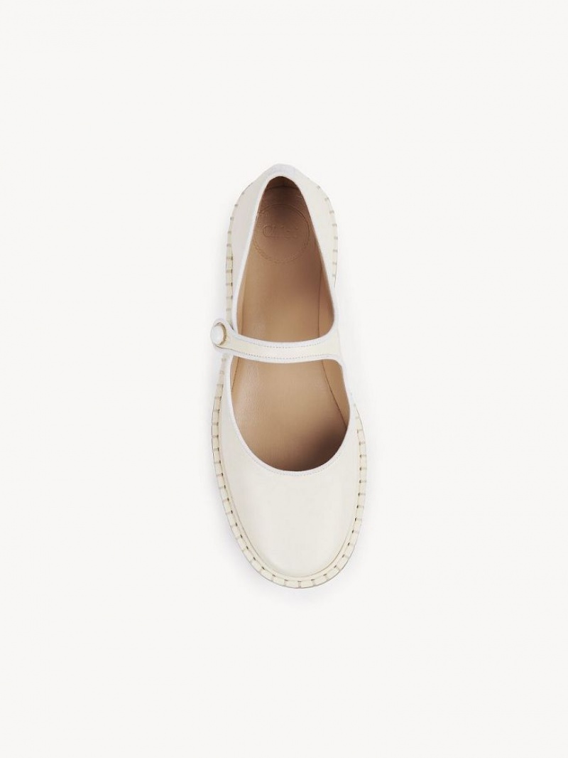 Chloe Rubie Ballet Flat Wit | CHE-SR14259