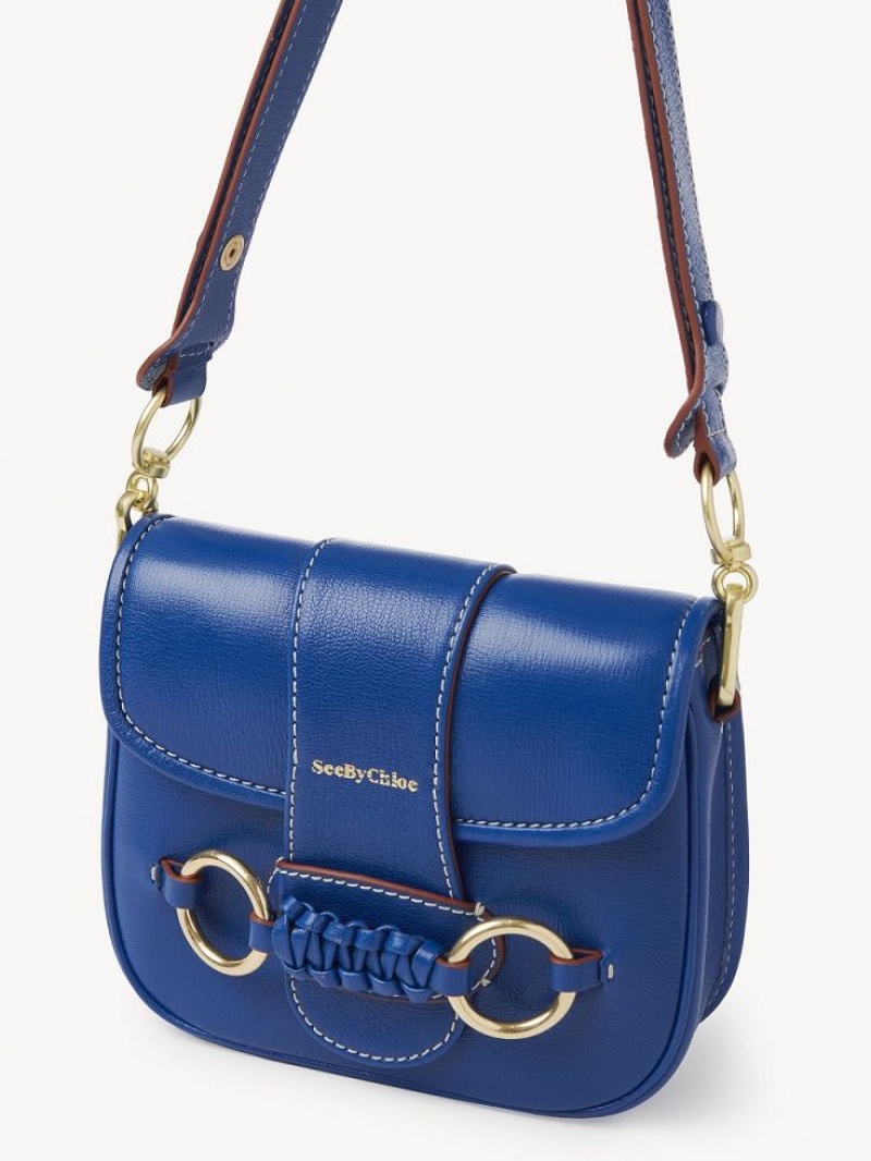 Chloe Saddie Satchel Schoudertassen Blauw | CHE-SR14587