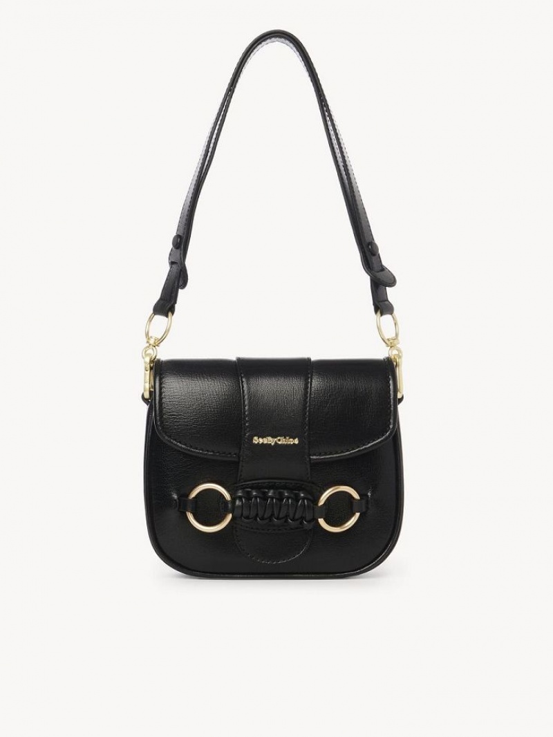 Chloe Saddie Satchel Schoudertassen Zwart | CHE-SR14631