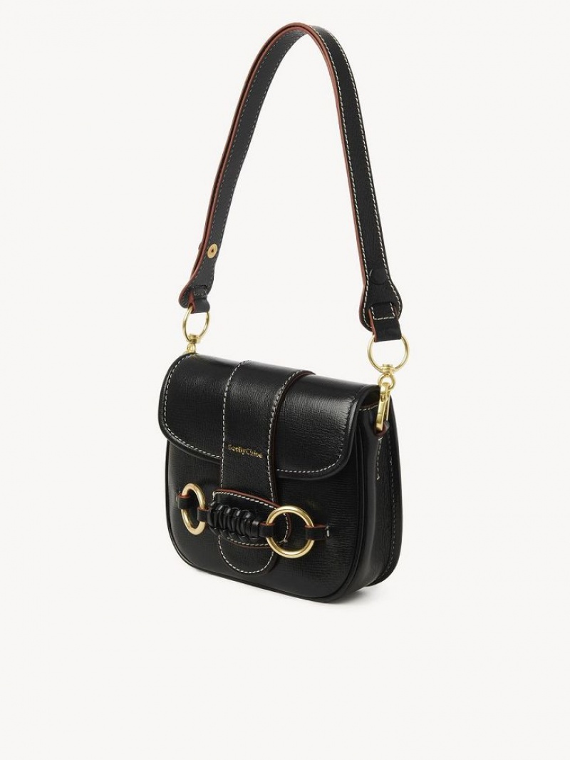 Chloe Saddie Satchel Schoudertassen Zwart | CHE-SR14665