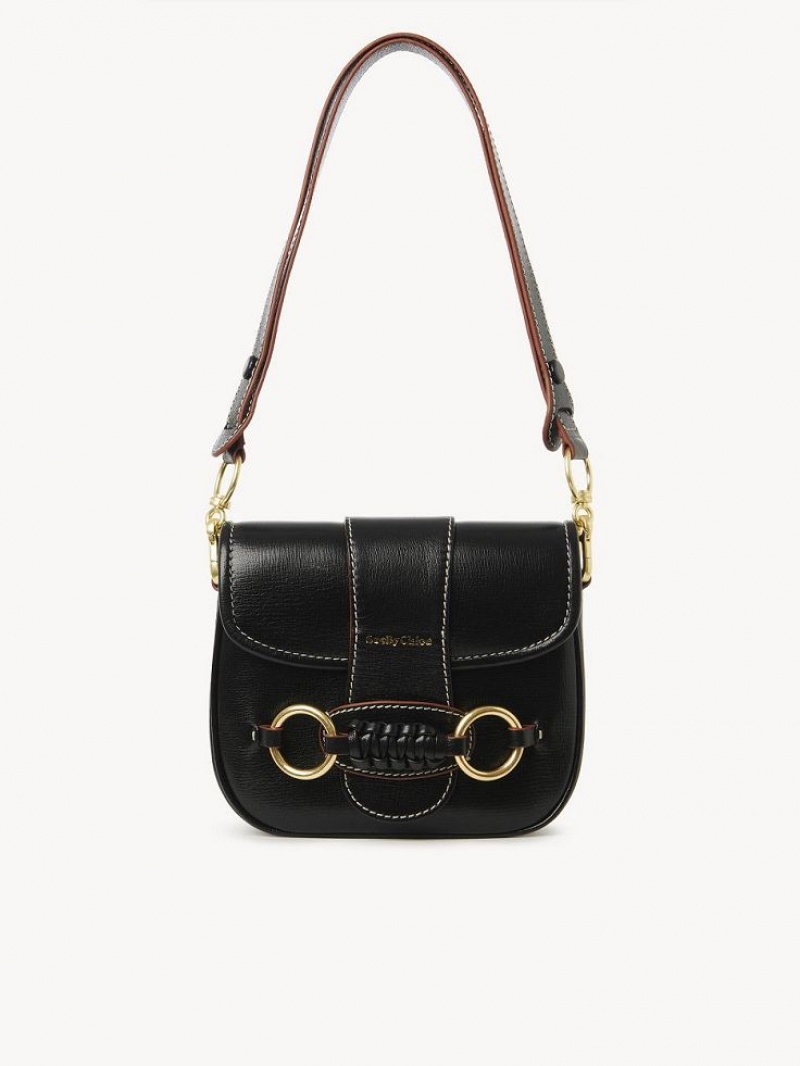 Chloe Saddie Satchel Schoudertassen Zwart | CHE-SR14665